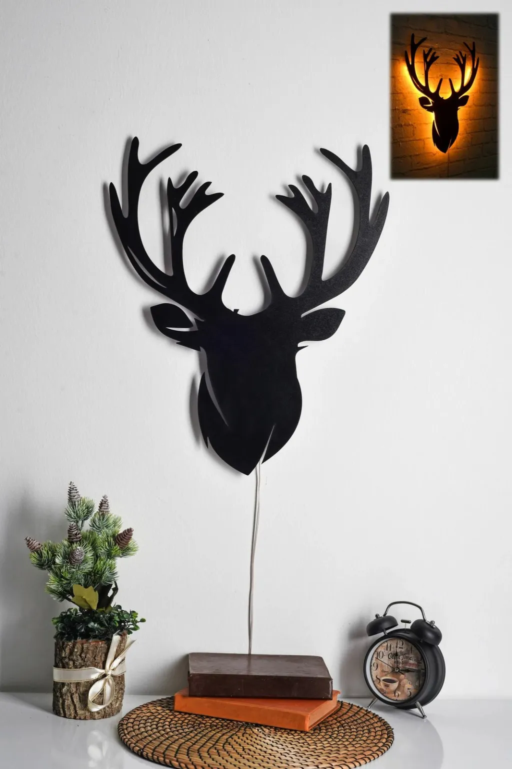 Dritë dekorative LED, formë dreri, ngjyrë e verdhë, Wallity Deer 2 - 1