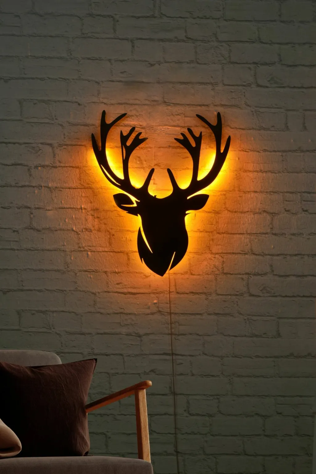 Dritë dekorative LED, formë dreri, ngjyrë e verdhë, Wallity Deer 2 - 3