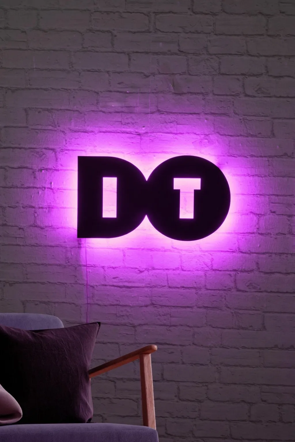 Dritë dekorative LED Wallity, Do It, rozë - 3