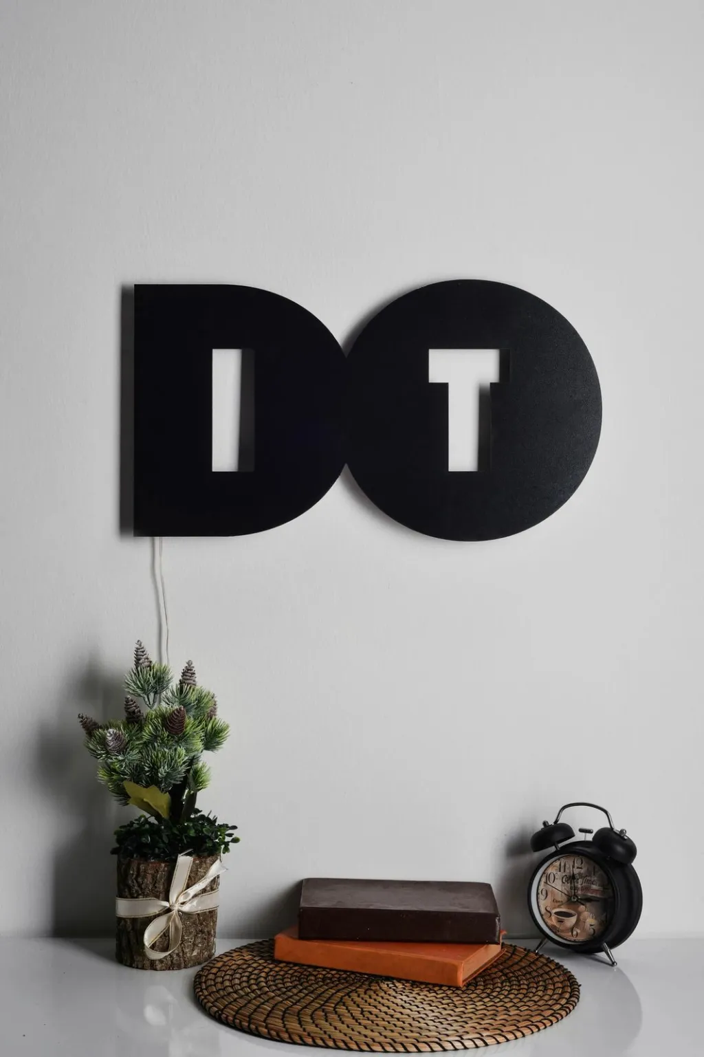 Dritë dekorative LED Wallity, Do It, rozë - 4