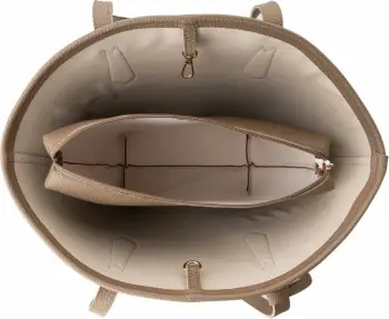 Çantë tote Lucky Bees, ngjyrë mink e errët, 1284