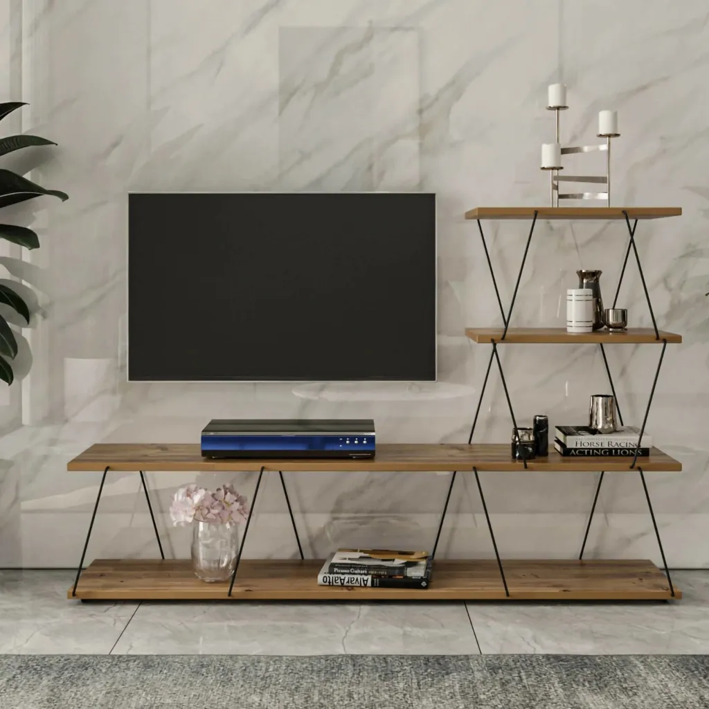 Komodë TV Hanah Home, Ilgaz, ngjyrë pishë - 2