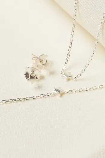 Set varëse, byzylyk dhe vathë argjendi Elika Silver, ELKSLVR7690, argjend
