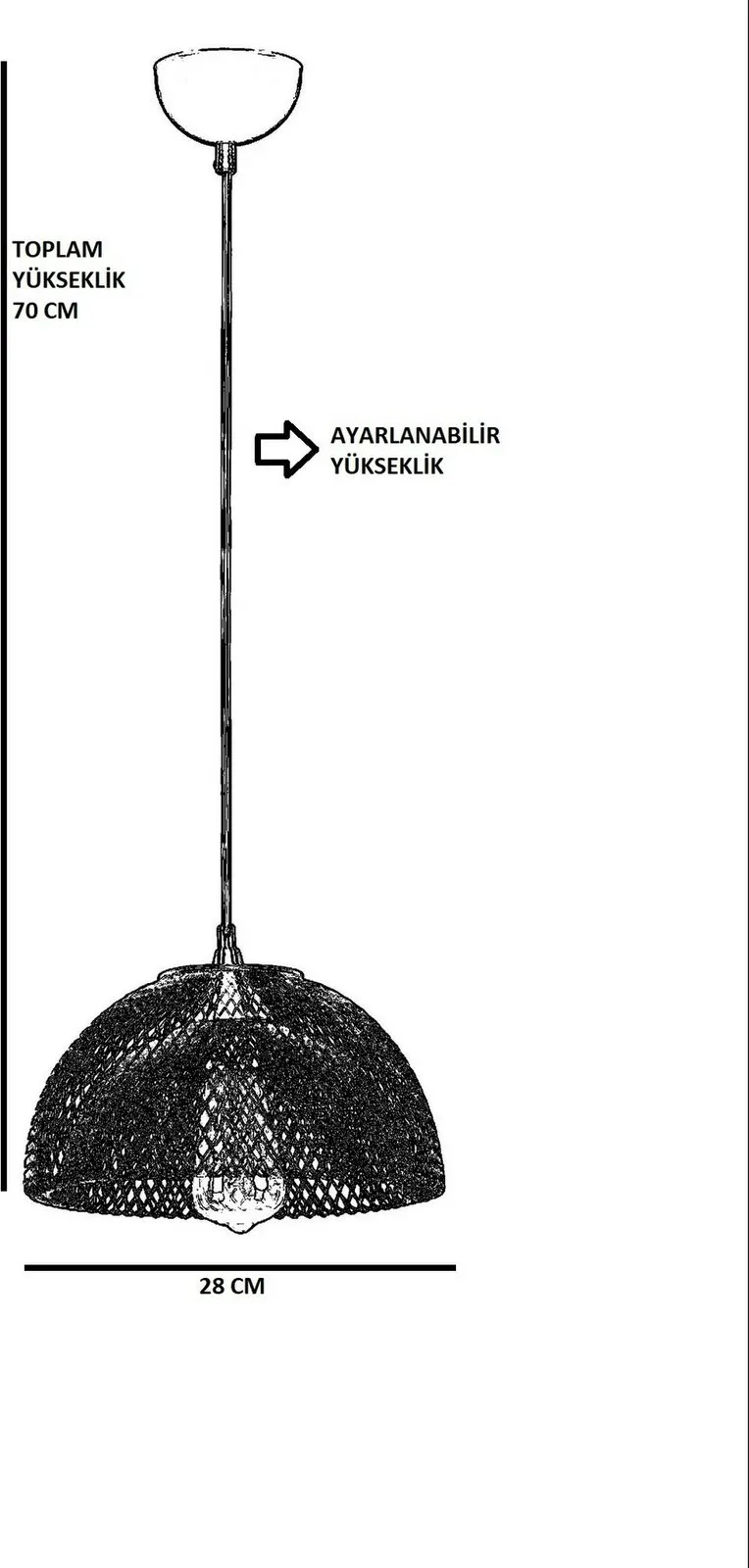 Llambë tavani Opviq, model Ufo Tekli, ngjyrë e zezë, eskitme, sarkit - 1