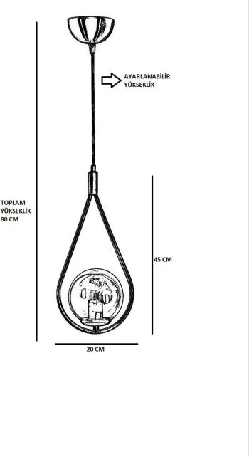 Llambë tavani Opviq Damla, xham bal, ngjyrë e bardhë dhe bakri