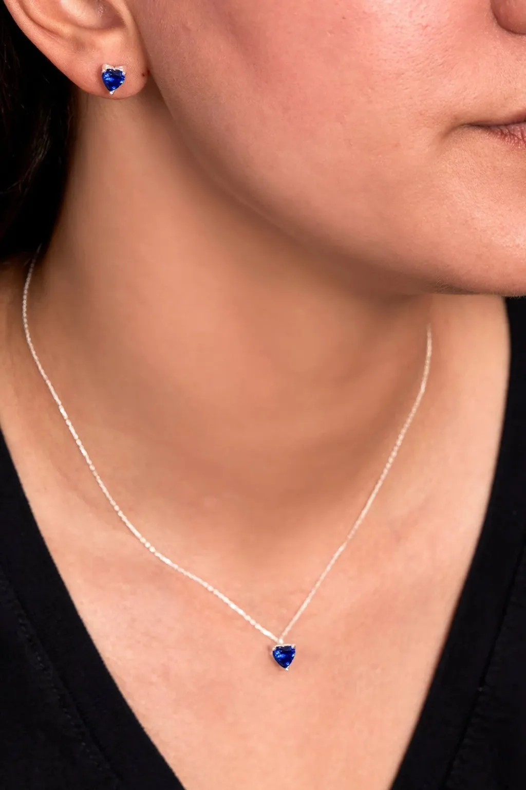 Set varëse dhe vathë argjendi, ngjyrë blu e errët, ELKAB92246 - 3