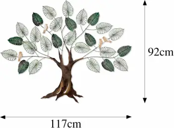 Aksesor dekorativ metalik për mur, flutura, shumëngjyrëshe, Wallity