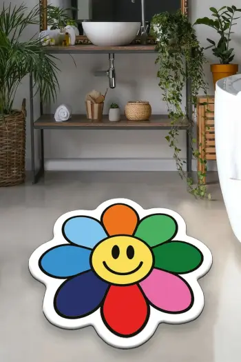 Tapet për banjo, Mijölnir, Smiling, shumëngjyrësh, 200cm
