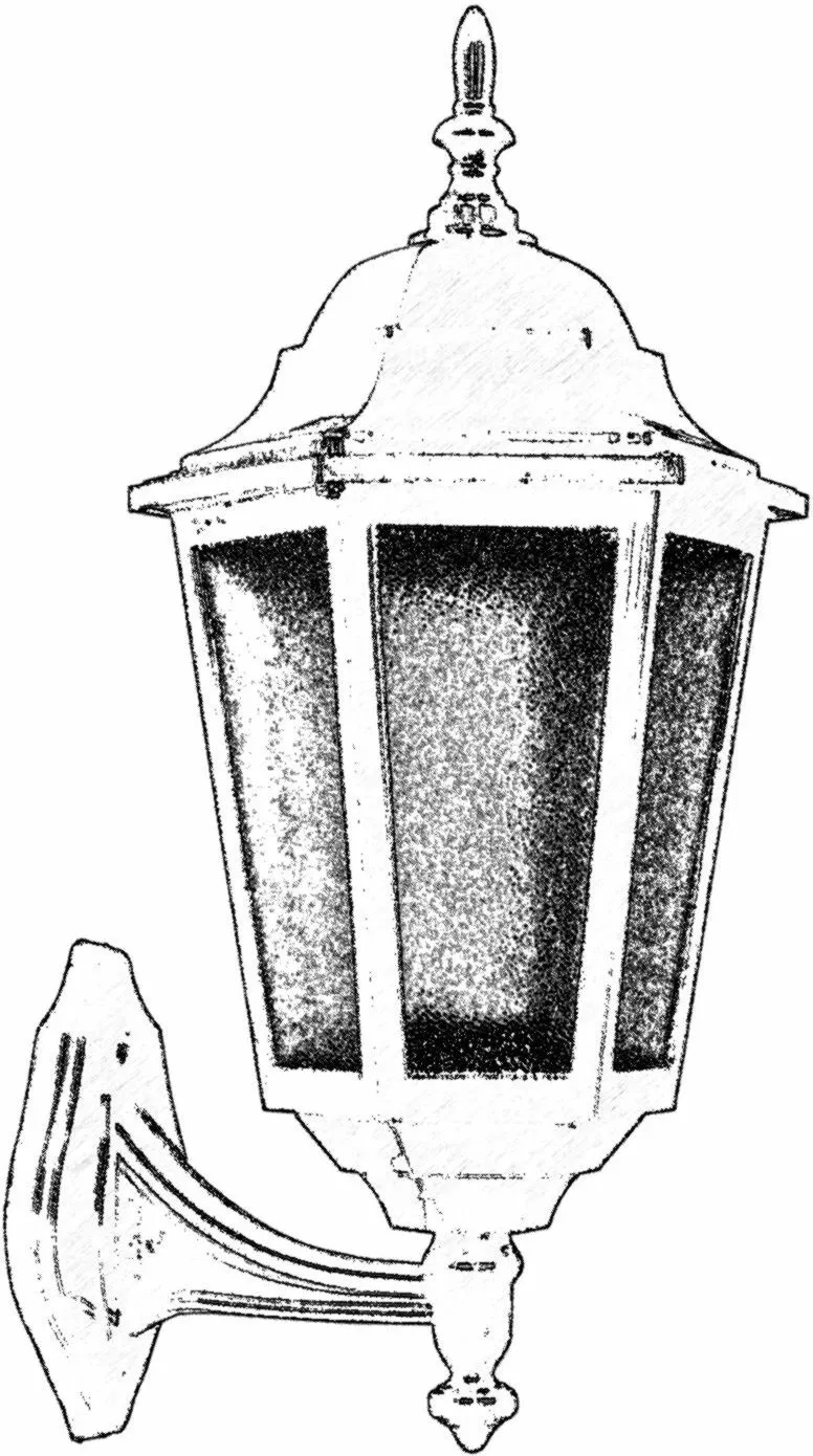 Llambë muri për jashtë, Opviq, BAP-68188-BSY, e zezë - 3