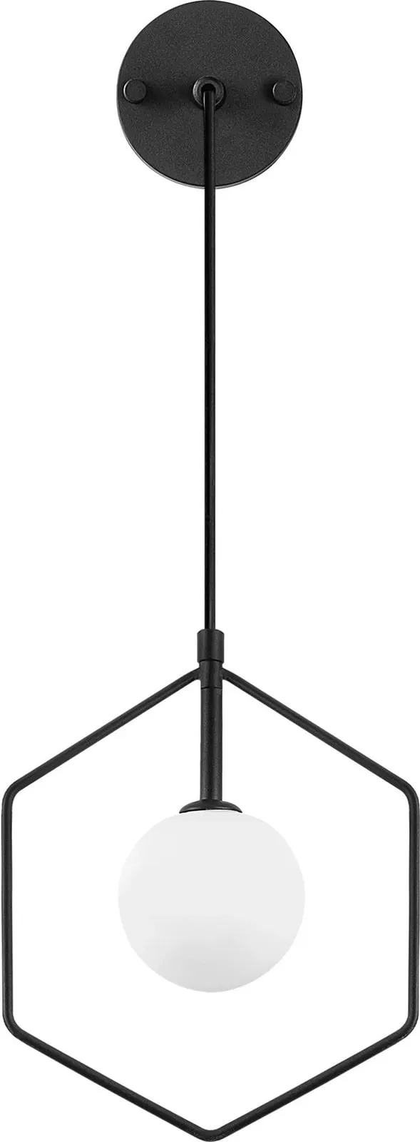 Llambë muri Opviq, Geometri - 11105, e zezë dhe e bardhë - 5