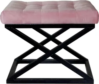 Puf Atelier del Sofa, rozë, e zezë