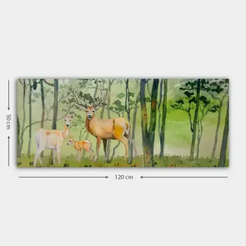 Pikturë dekorative në kanavacë, Wallity YTY588081758_50120, shumëngjyrëshe, 50x120cm