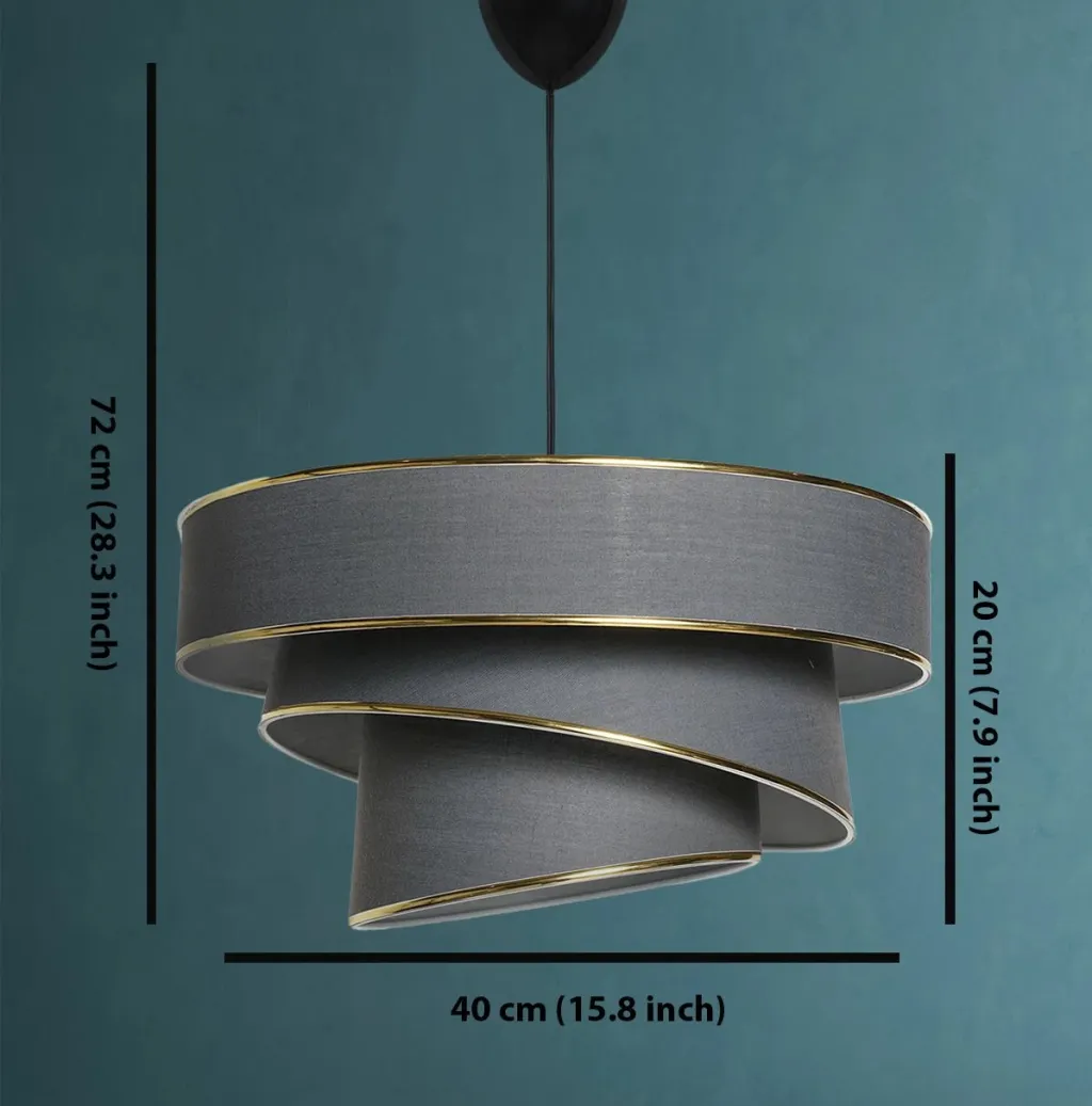 Llambë tavani Opviq Couper, anthracite dhe ari - 1