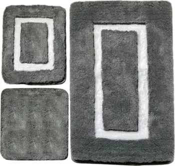 Set tapetë banjoje akrilik (3 copë), Mijölnir, Quadrato Frame, antracit
