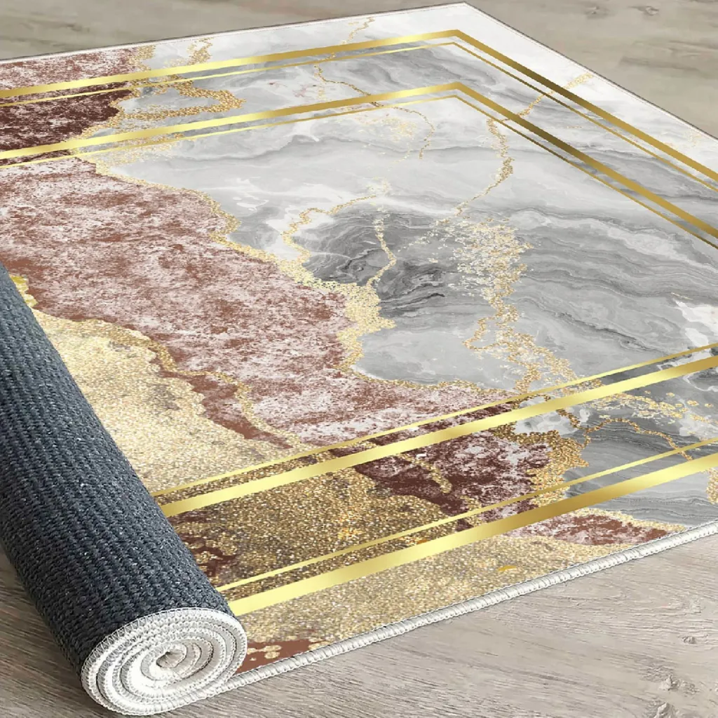 Qilim velvet, shumëngjyrësh, 140x220cm, Els2409 - 4