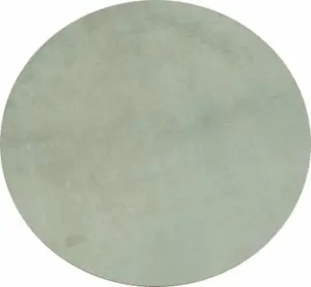 Qilim oval, plush, ngjyrë gri e çelët, 150 cm