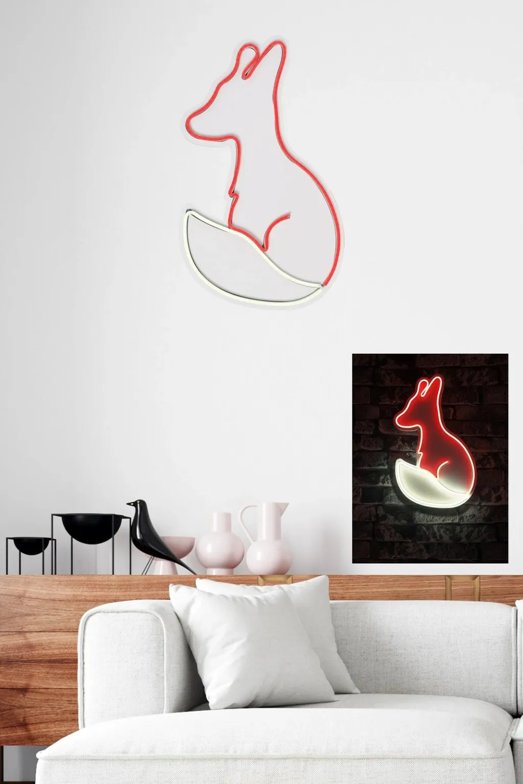 Dritë dekorative LED, plastikë, dhelpër, e kuqe - 5