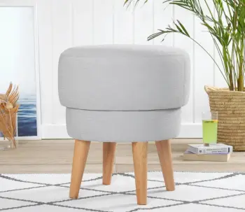 Puf Atelier del Sofa, ngjyrë gri e çelët, Veccio