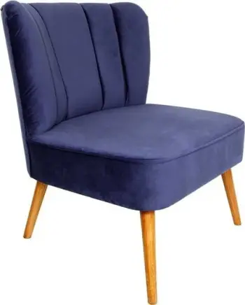 Karrige Wing Atelier del Sofa, Moon River, ngjyrë kaltër e errët