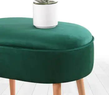 Puf prej kadifeje, ngjyrë e gjelbër, Atelier del Sofa, Moile