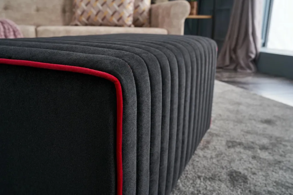 Puf modern kadife, anthracite dhe rozë, Mabel Atelier del Sofa - 4