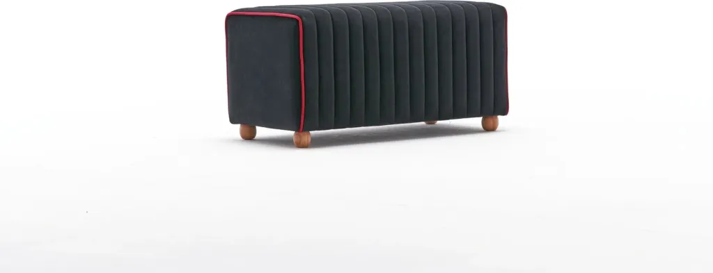 Puf modern kadife, anthracite dhe rozë, Mabel Atelier del Sofa - 5