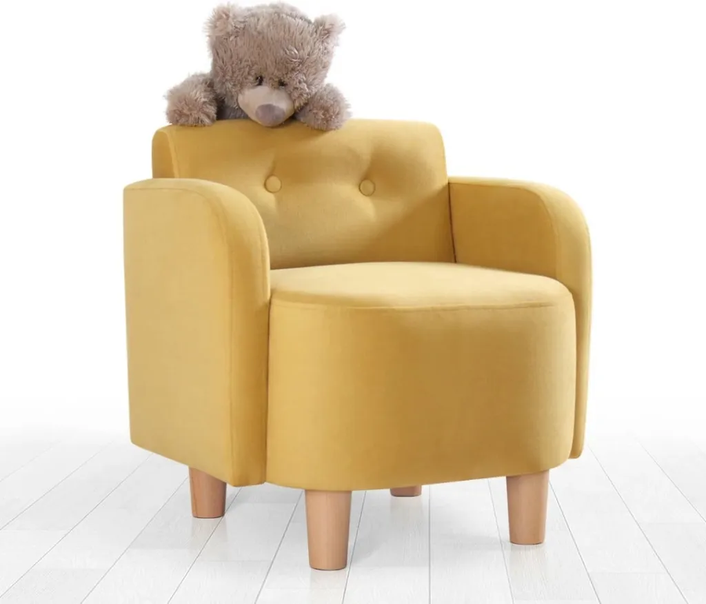 Karrige për fëmijë, model Wing, Atelier del Sofa, Volie, e verdhë - 2