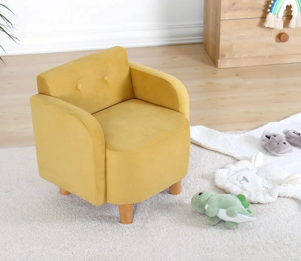 Karrige për fëmijë, model Wing, Atelier del Sofa, Volie, e verdhë - 4