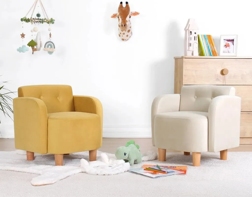 Karrige për fëmijë, model Wing, Atelier del Sofa, Volie, e verdhë - 6