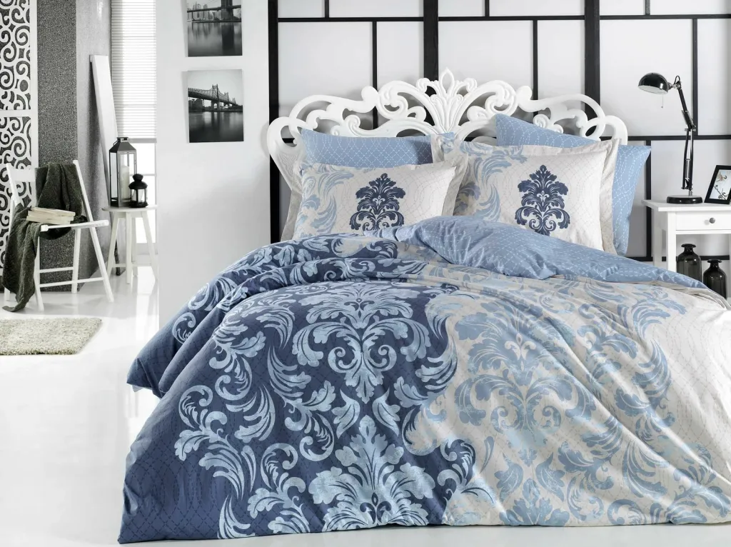 Set mbulesë për jorgan dopio Poplin L'essentiel, Mirella - Royal - 1