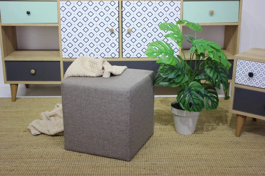 Puf katror, kafe, Atelier del Sofa, 40x40x42cm - 2