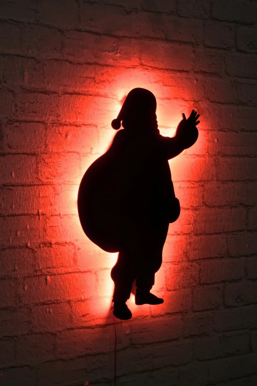 Dekor dritash LED, Santa Claus, ngjyrë e kuqe, Wallity - 3