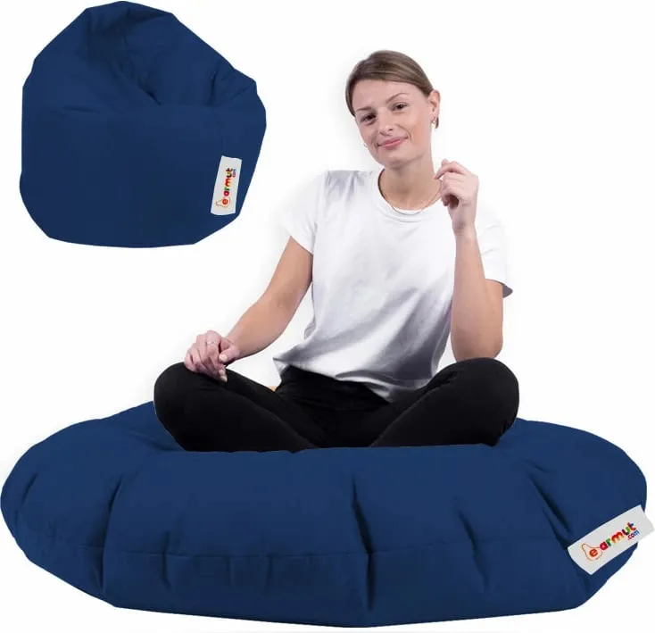 Puf kopshti, ngjyrë e kaltër e errët, Iyzi 100, Atelier del Sofa - 2