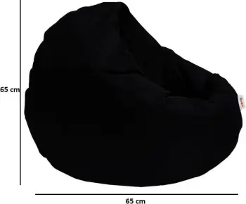 Puf për kopsht, Atelier del Sofa Iyzi 100, ngjyrë e zezë