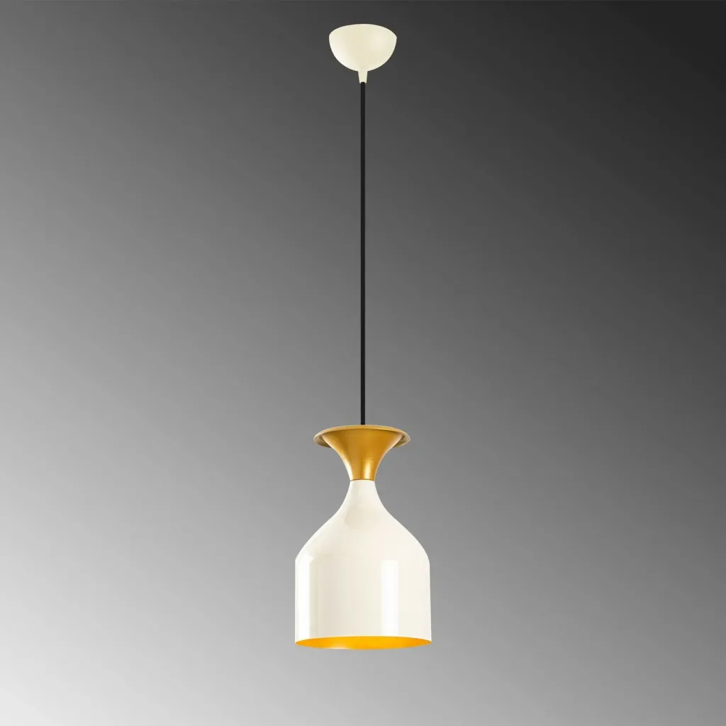 Llambë tavani moderne, Opviq Sivani, e bardhë dhe ari, MR-824 - 5