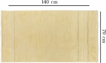 Peshqir banje Mijölnir, London Bath, 70x140, i verdhë
