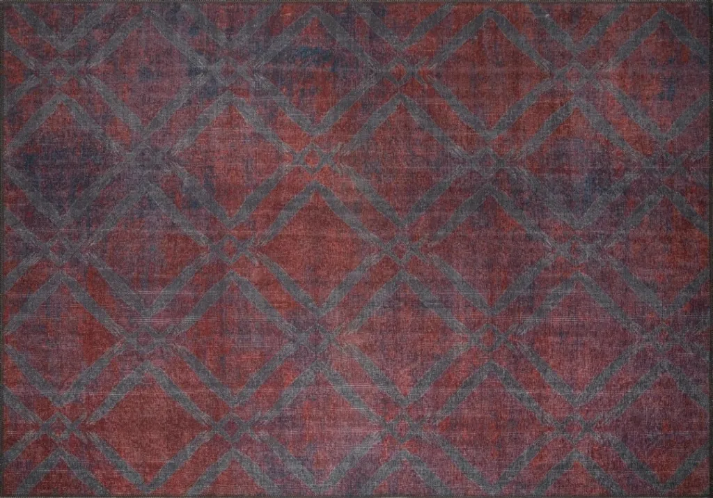 Qilim Conceptum Hypnose, Dorian Chenille, ngjyrë e kuqe e errët, 210x310cm - 3
