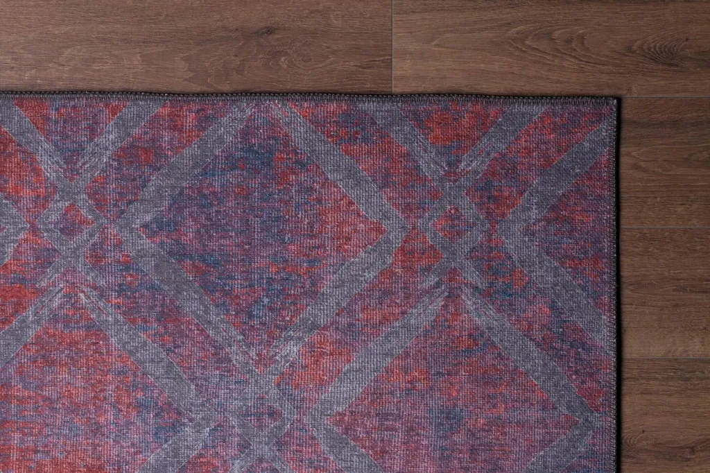 Qilim Conceptum Hypnose, Dorian Chenille, ngjyrë e kuqe e errët, 210x310cm - 4