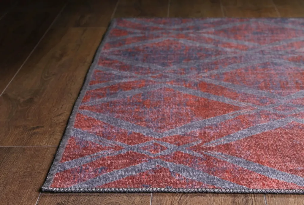 Qilim Conceptum Hypnose, Dorian Chenille, ngjyrë e kuqe e errët, 210x310cm - 6
