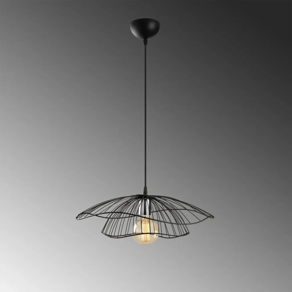 Llambë tavani Opviq, metal i zi, Tel - 6500 - 8