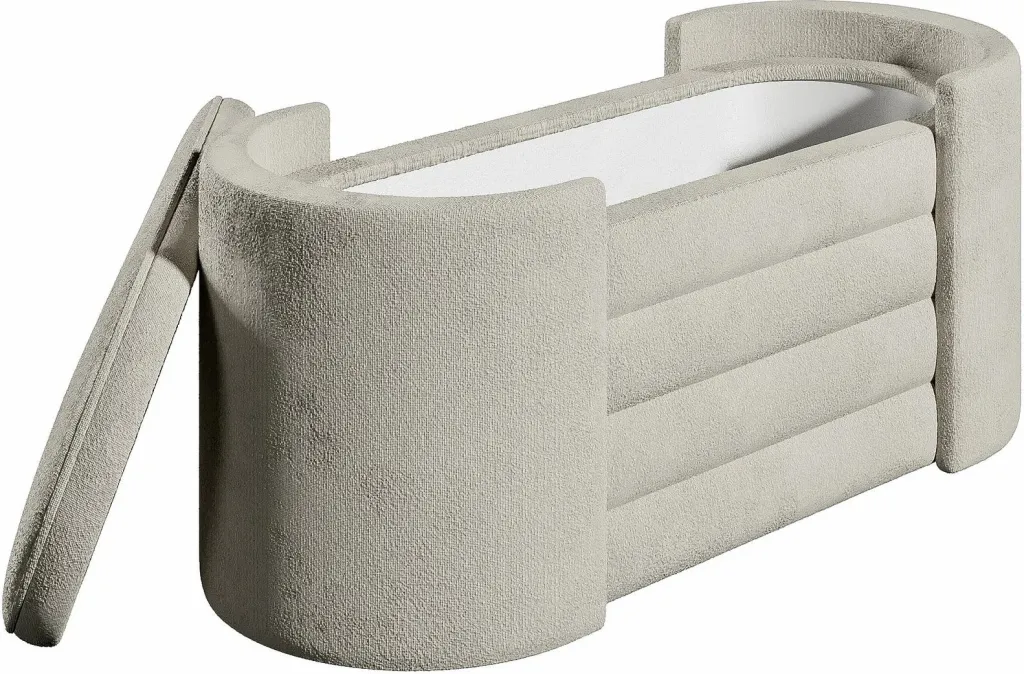 Bankë Atelier del Sofa, ngjyrë krem, Rosa Boxed - 9
