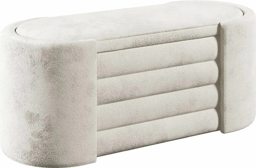 Bankë Atelier del Sofa, ngjyrë krem, Rosa Boxed - 10