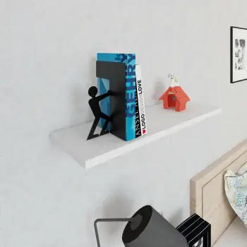 Mbajtës librash metalik, ngjyrë e zezë, Hanah Home, Adam