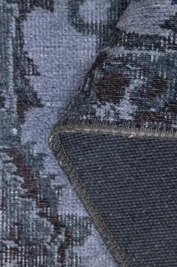 Qilim Conceptum Hypnose, Folk Chenille, ngjyrë blu e errët/burgundy, 210x310cm