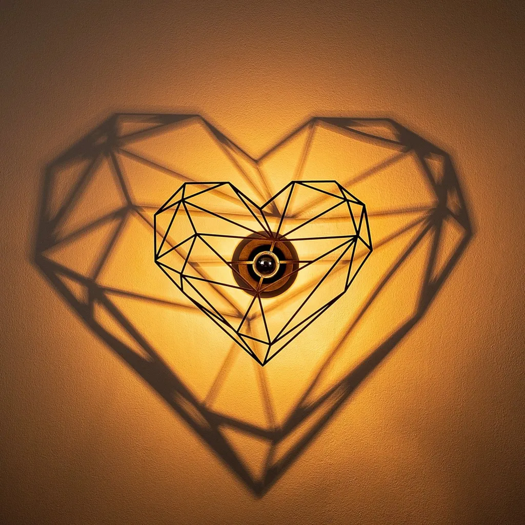 Llambë muri Opviq, W-046, ngjyrë e zezë, 47x12x40cm - 6