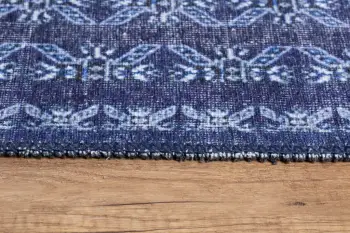 Qilim (210 x 310) Conceptum Hypnose, Blues Chenille, ngjyrë kaltër e errët AL 277