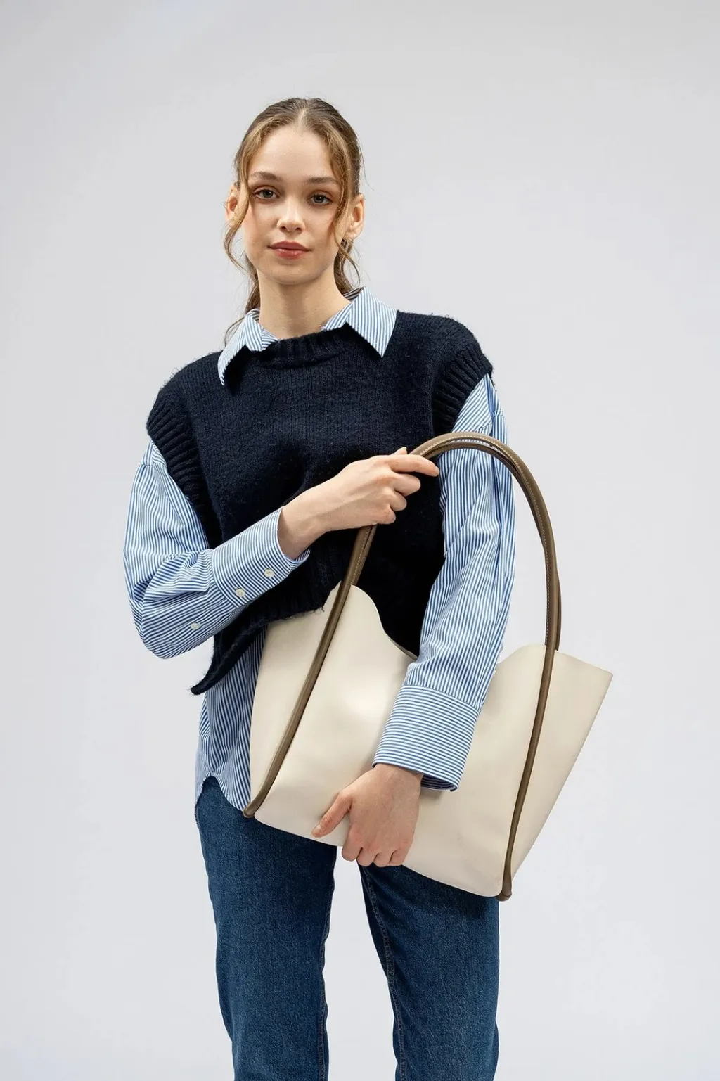 Çantë tote Lucky Bees, krem - 2