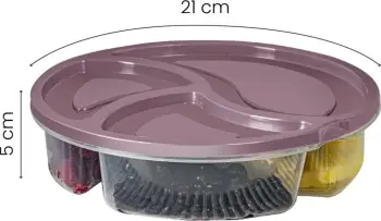 Set kuti për organizim (6 copë), Hermia, rozë, 21x21x5cm