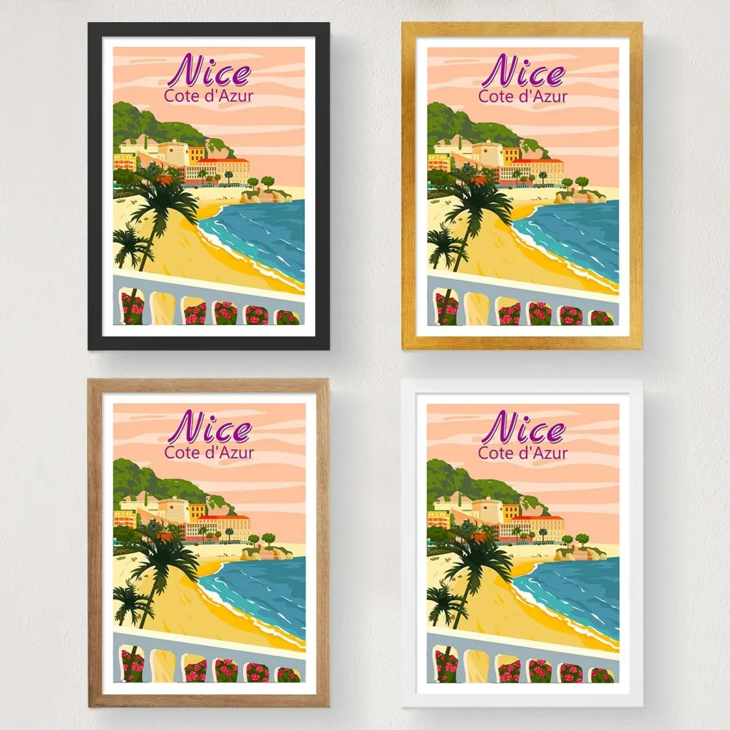 Poster A4, Nice Cote d'Azur - 1997 - 3
