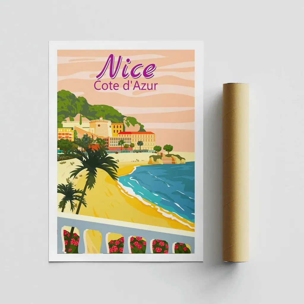Poster A4, Nice Cote d'Azur - 1997 - 4